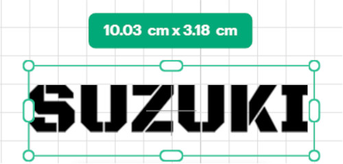 White gloss suzuki vinyl - gloss,
