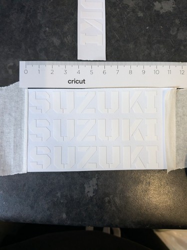 White gloss suzuki vinyl - suzuki,