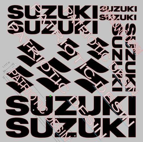 Suzuki decals stickers - 14,