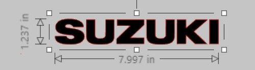 Suzuki logo stickers - (x2),