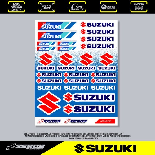 Suzuki stickers motocross - suzuki, stickers,