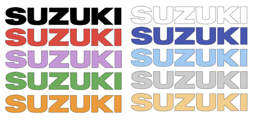 Suzuki tank fairing decals - 2,