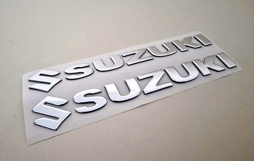Suzuki silver chrome 3d - suzuki,